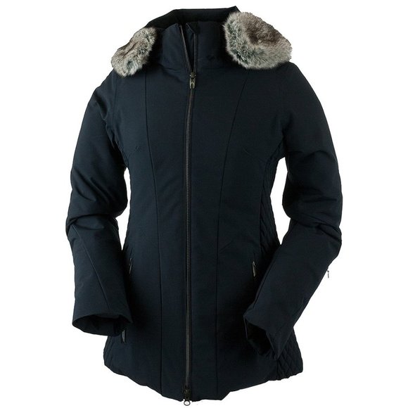 Obermeyer, Woman's Ski /Winter Jacket  -the  Siren Faux Fur Insulated Ski Jacket - Picture 1 of 6